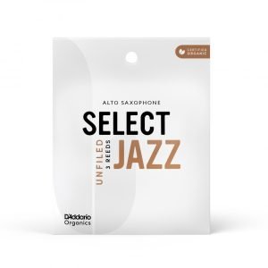D'Addario Woodwinds Organic Select Jazz Unfiled Alto Saksafon Kamışı (3 lü) No:2 Soft