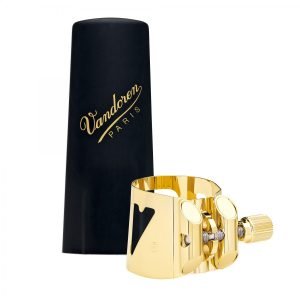 Vandoren LC080P Optimum Tenor Saksafon V16 Bek Gold Bilezik,Plastik Kapak