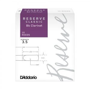 D'Addario Woodwinds Reserve Classic DCT1035 Sib Klarnet Kamışı No:3.5