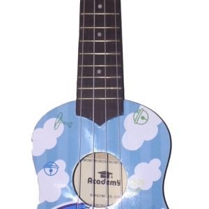 Doreamon 1 Desenli Soprano Ukulele  + Kılıf Hediyeli