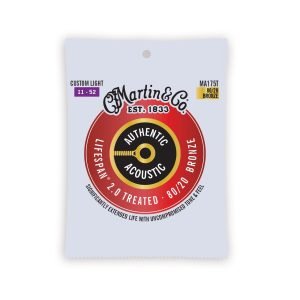Martin Authentic MA175T 80/20 Bronze Extra Light Lifespan® 2.0 Akustik Gitar Teli (11-52)