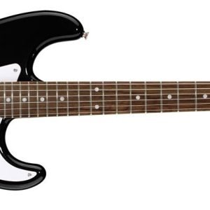 Squier Affinity Stratocaster Gülağacı Klavye Siyah Elektro Gitar Kılıf + Askı Hediyeli