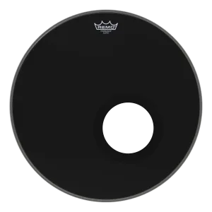 REMO POWERSTROKE® 3 EBONY® 20 İnç Siyah Delikli Bas Davul Derisi