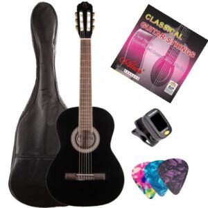 ALMİRA MG917-BK Tam Boy Yetişkin Klasik Gitar Seti