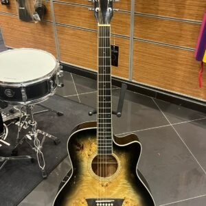 Outlet - Washburn Deep Forest Burl Ace Black Fade Elektro Akustik Gitar